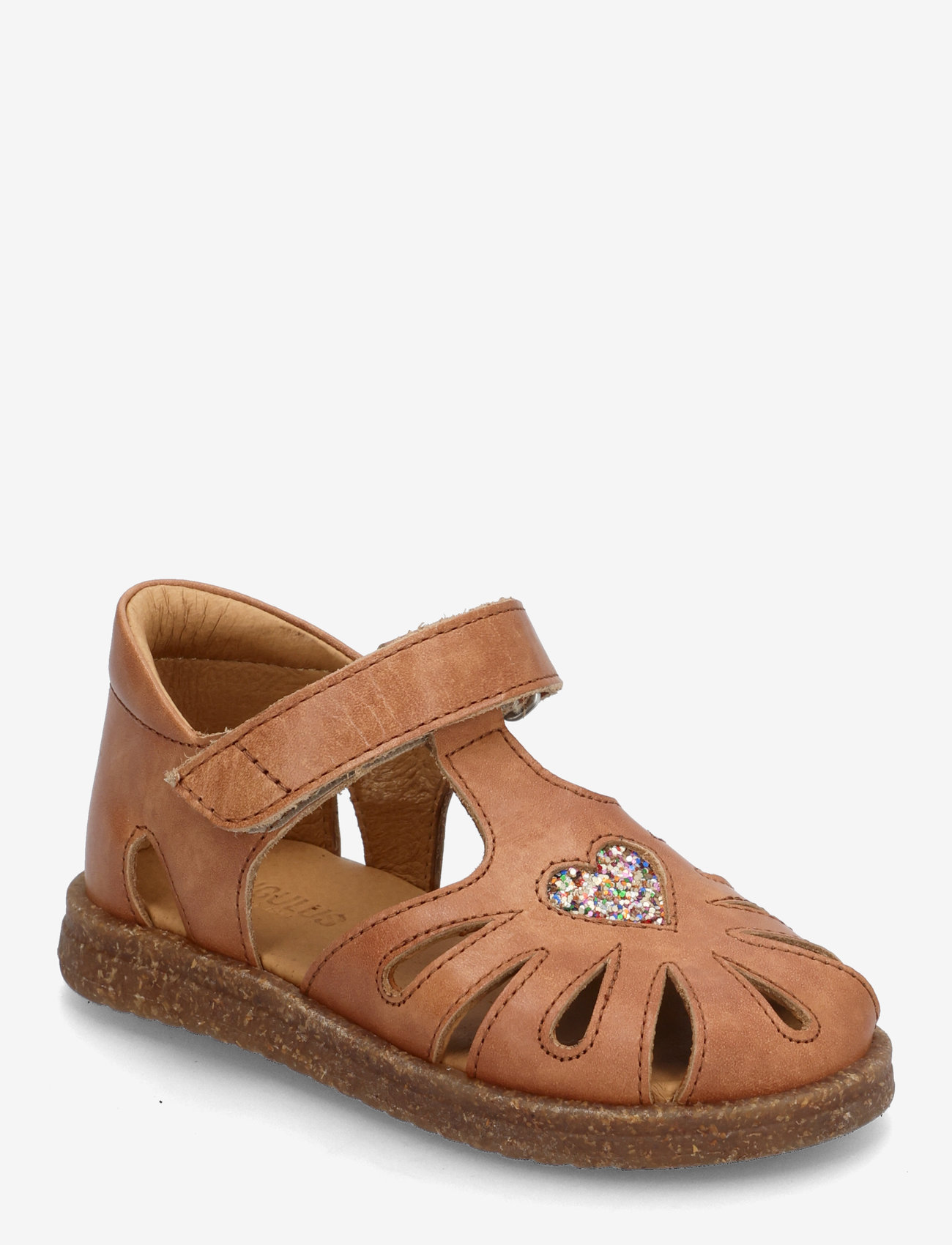 ANGULUS - Sandals - flat  - closed toe - børn - 1789/2488 tan/multi glitter - 0