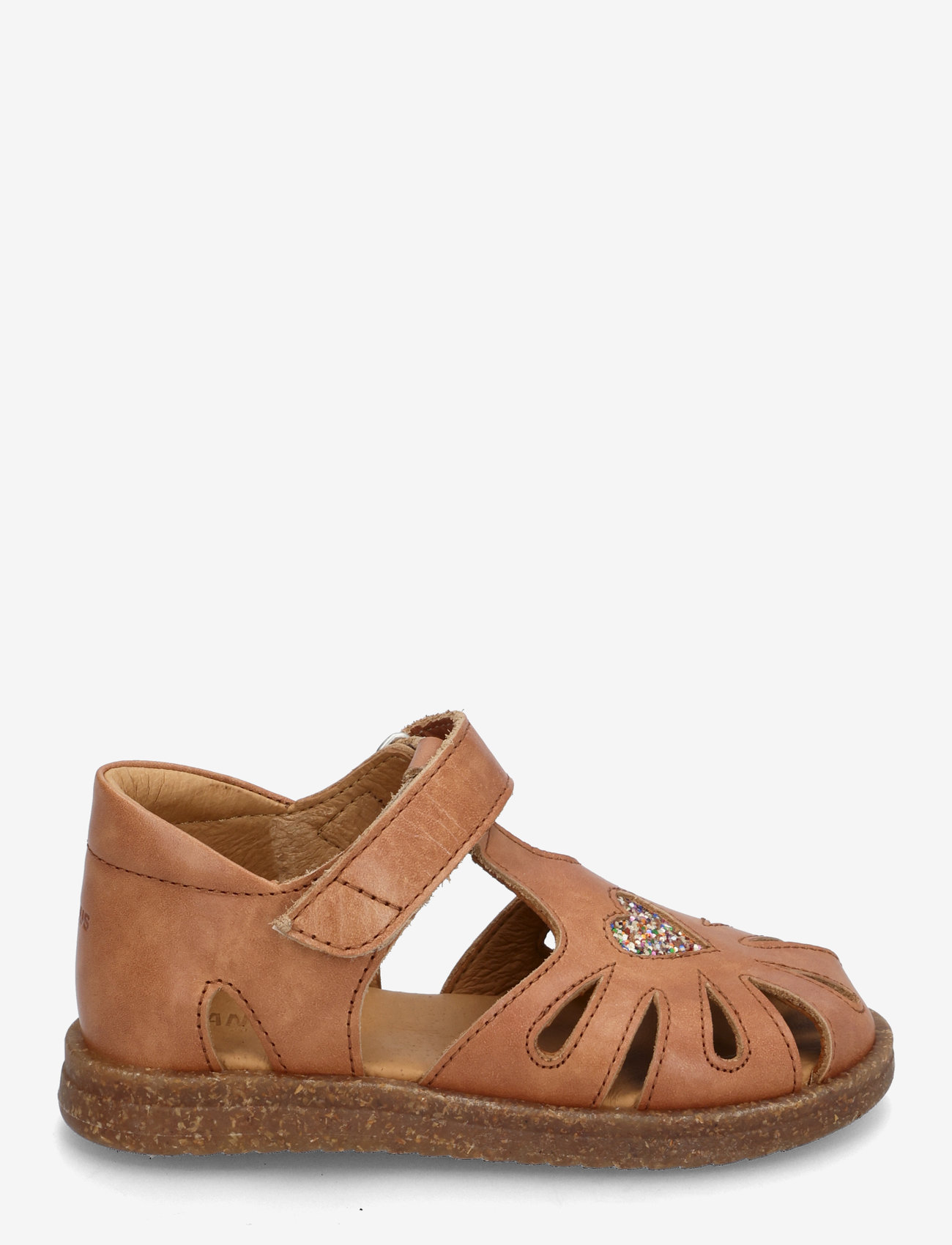 ANGULUS - Sandals - flat  - closed toe - børn - 1789/2488 tan/multi glitter - 1