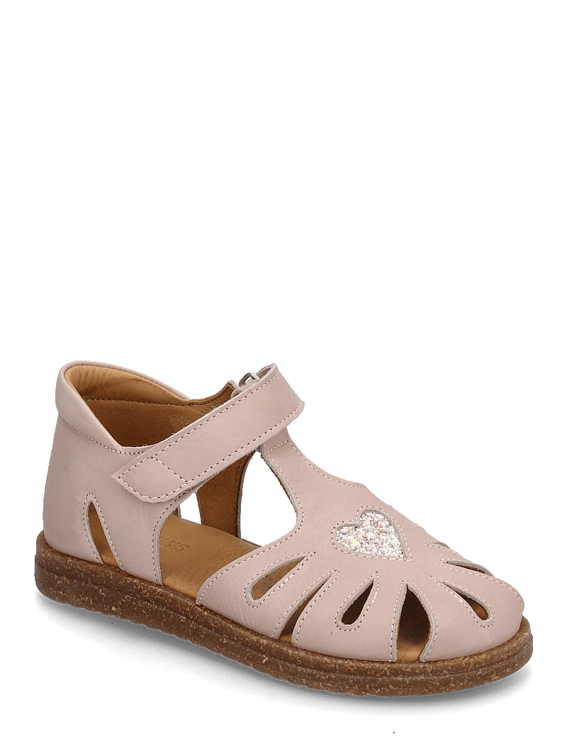 ANGULUS - Sandals - flat - closed toe - sko - 3203/3293 rosebud/rosebud glit - 0