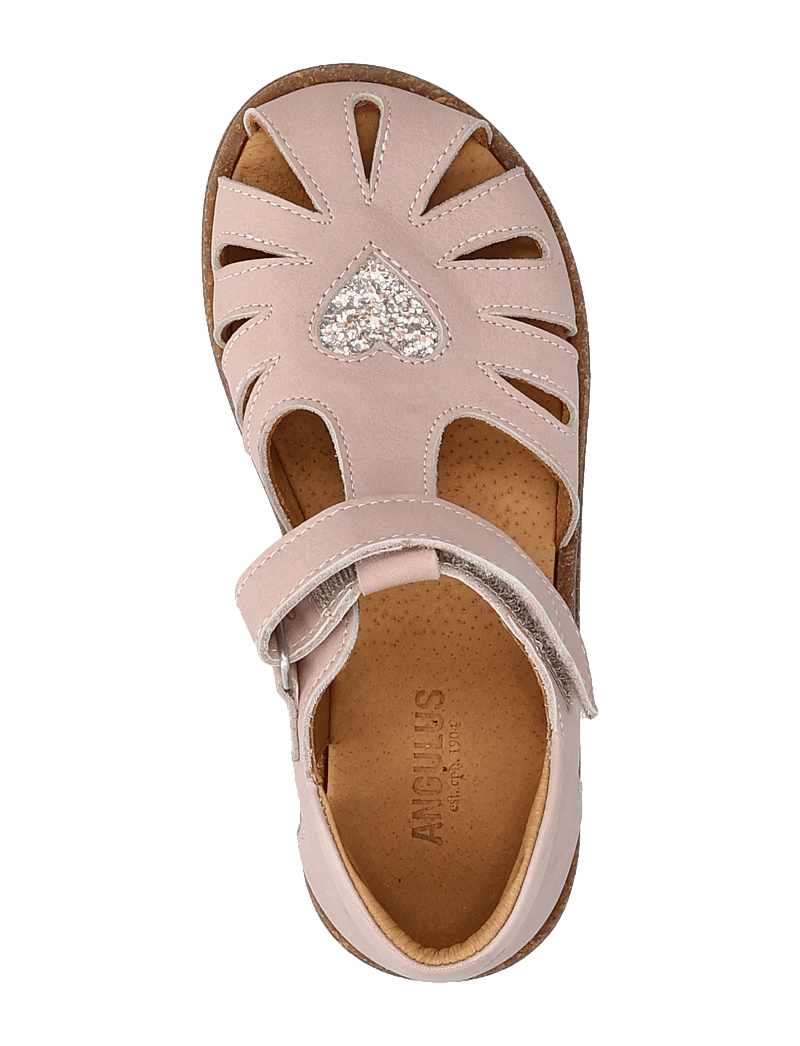 ANGULUS - Sandals - flat - closed toe - sko - 3203/3293 rosebud/rosebud glit - 3