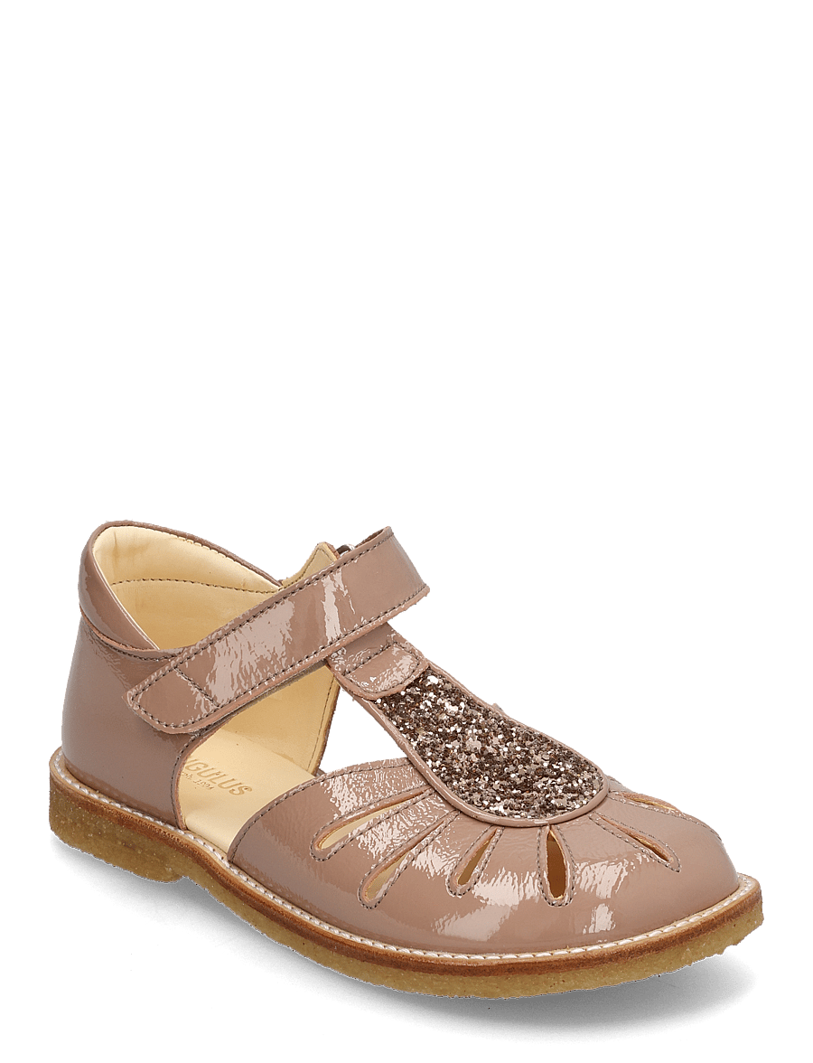 ANGULUS - Sandals - flat - closed toe - skor - 3289/3297 clay/clay glitter - 0
