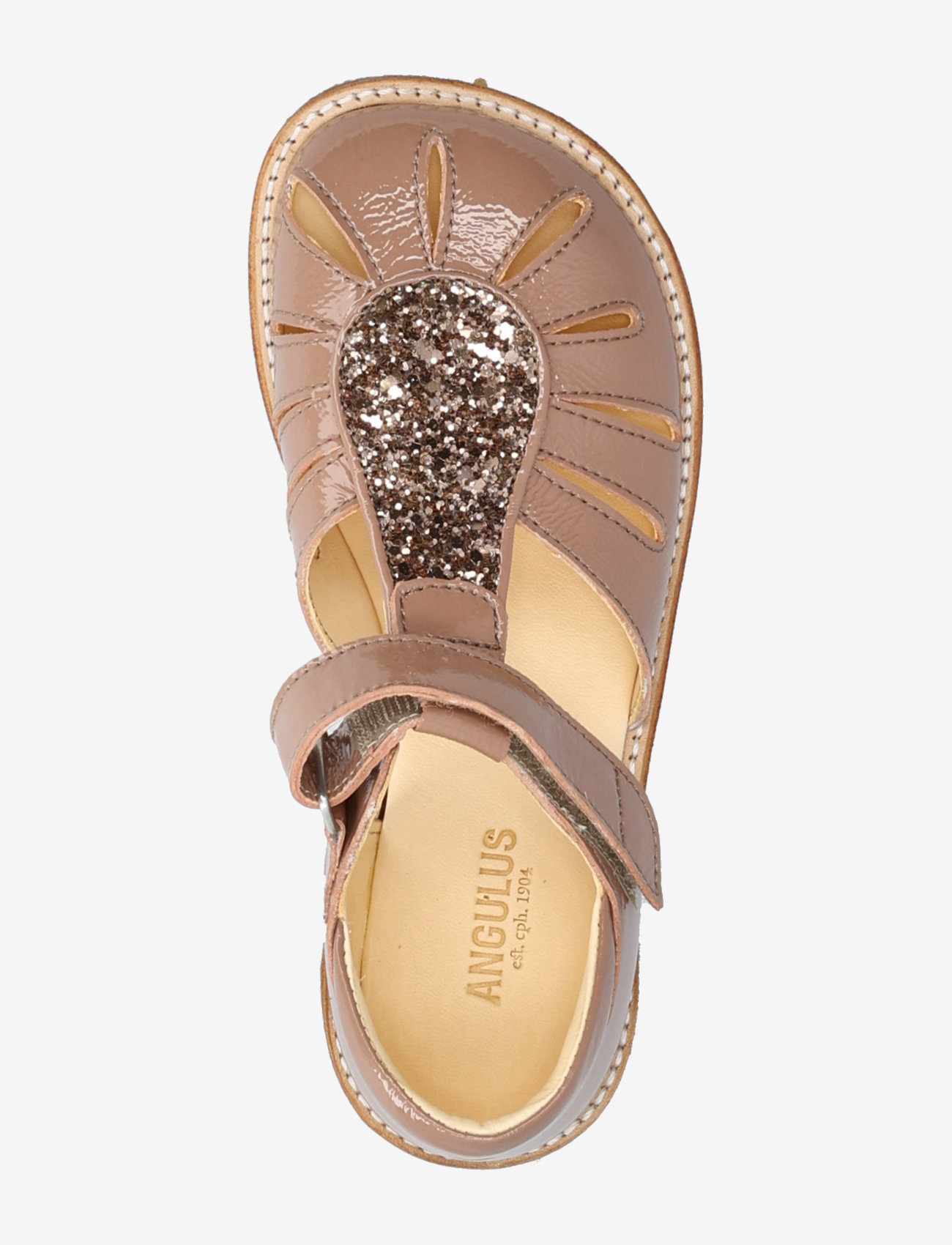 ANGULUS - Sandals - flat  - closed toe - geburtstagsgeschenke - 3289/3297 clay/clay glitter - 3