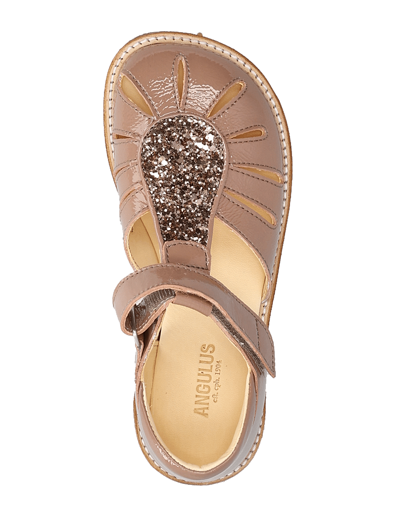 ANGULUS - Sandals - flat - closed toe - kingad - 3289/3297 clay/clay glitter - 3
