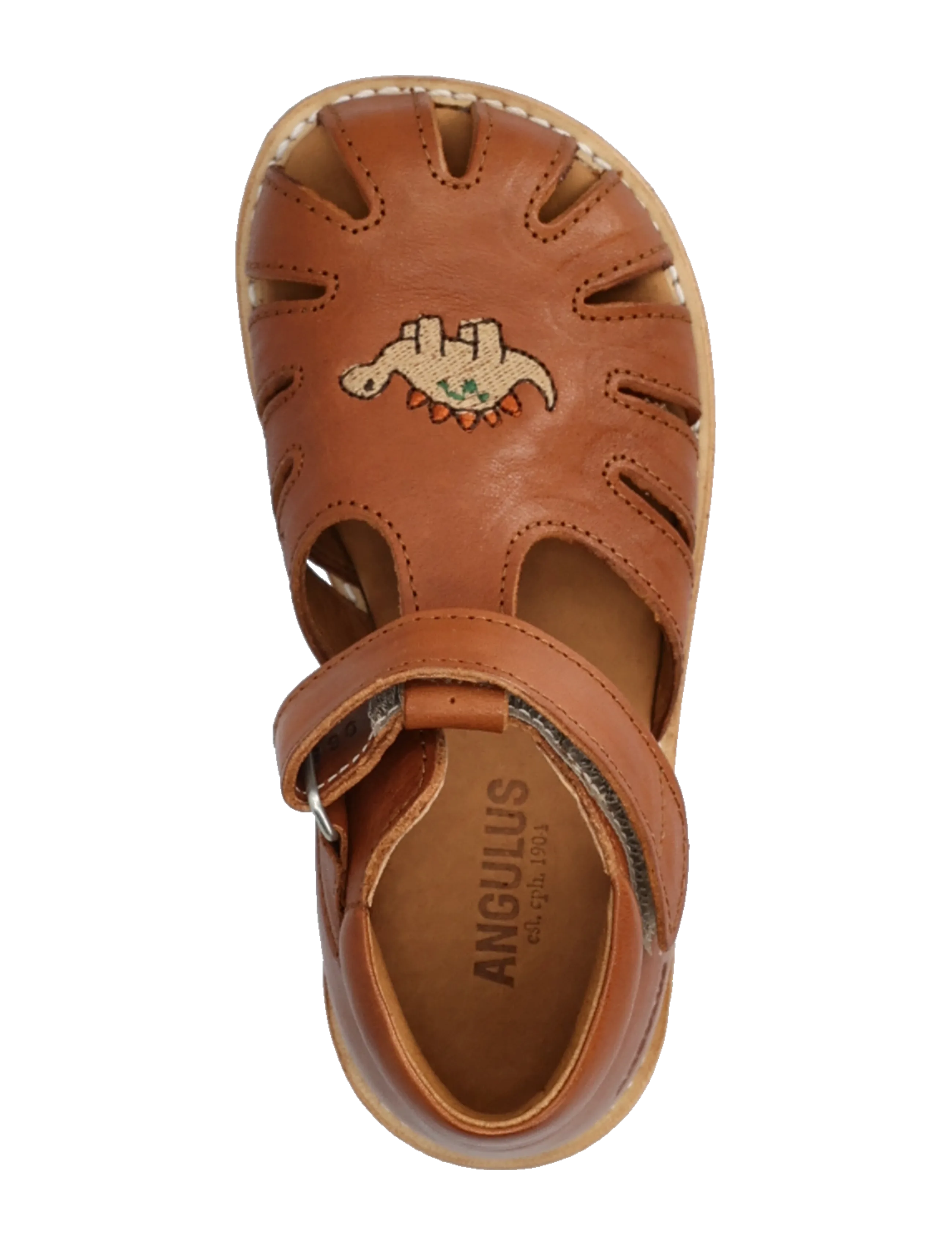 ANGULUS - Sandals - flat  - closed toe - sko - 1545 cognac - 4