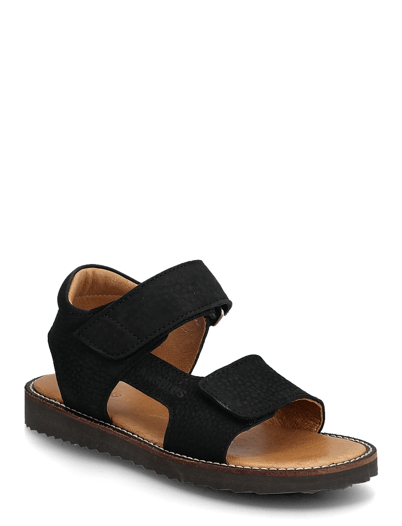 ANGULUS - Sandals - flat - open toe - op - kingad - 2584 black - 0