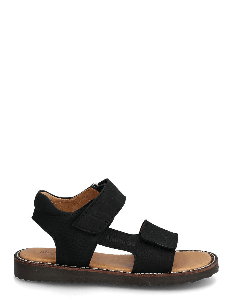ANGULUS - Sandals - flat - open toe - op - kingad - 2584 black - 1