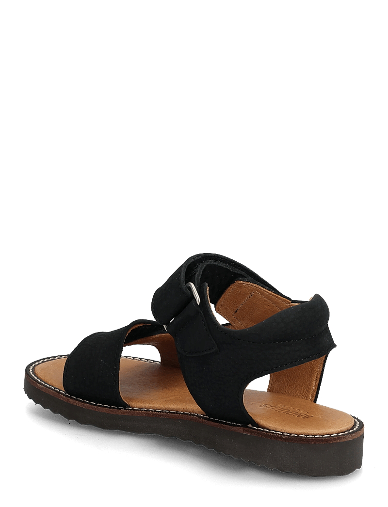 ANGULUS - Sandals - flat - open toe - op - kingad - 2584 black - 2