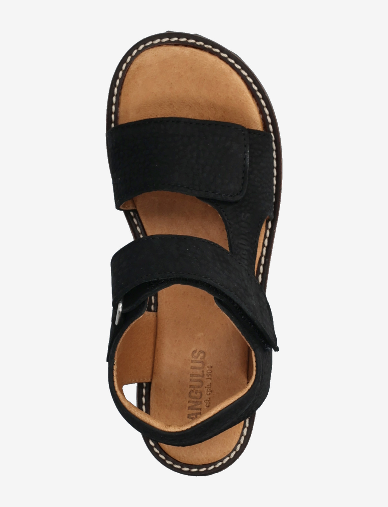ANGULUS - Sandals - flat  - open toe - op - kingad - 2584 black - 3
