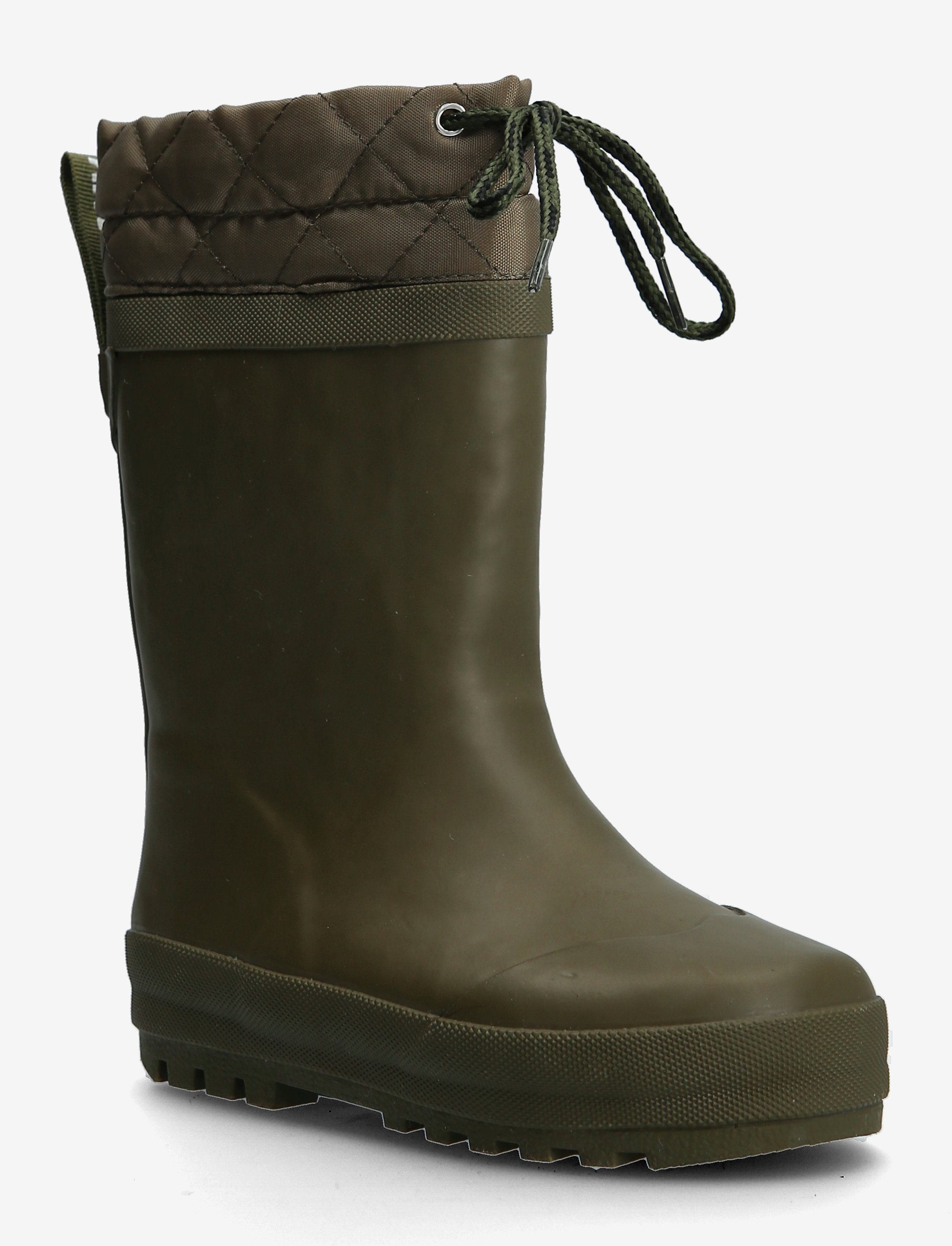 Rainboots with woollining - 0002 OLIVE