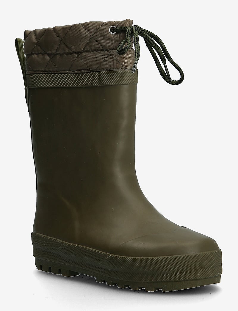ANGULUS - Rainboots with woollining - gummistøvler med for - 0002 olive - 0
