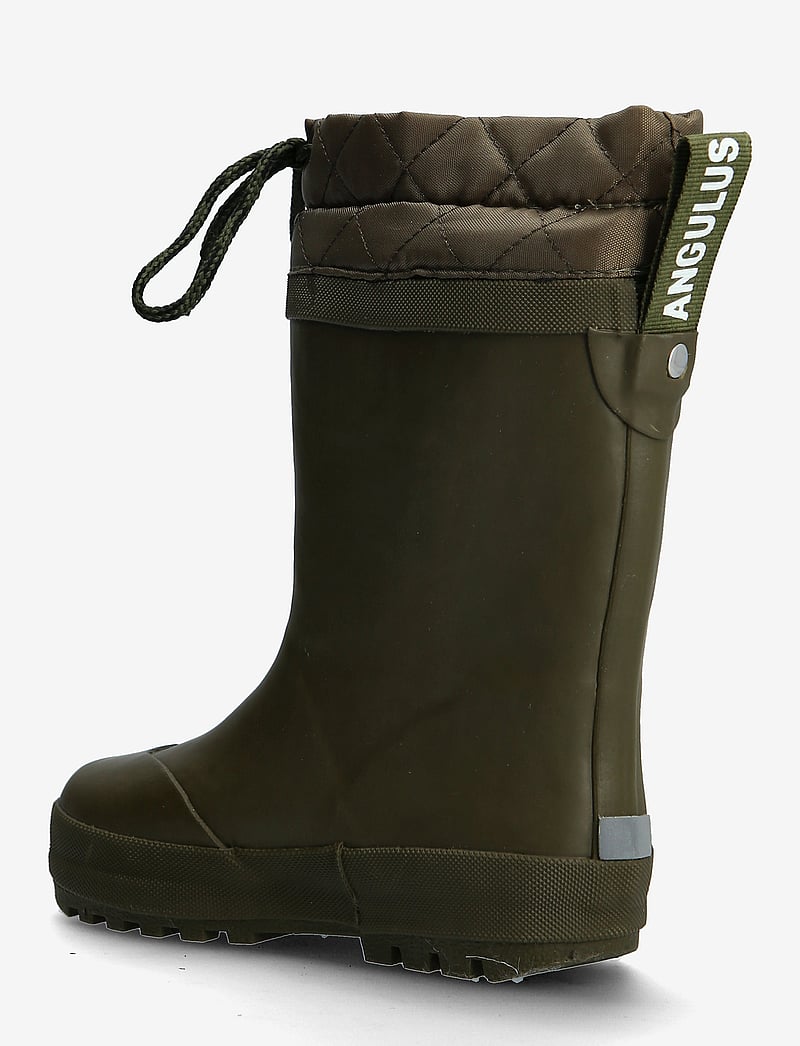 ANGULUS - Rainboots with woollining - gummistøvler med for - 0002 olive - 2