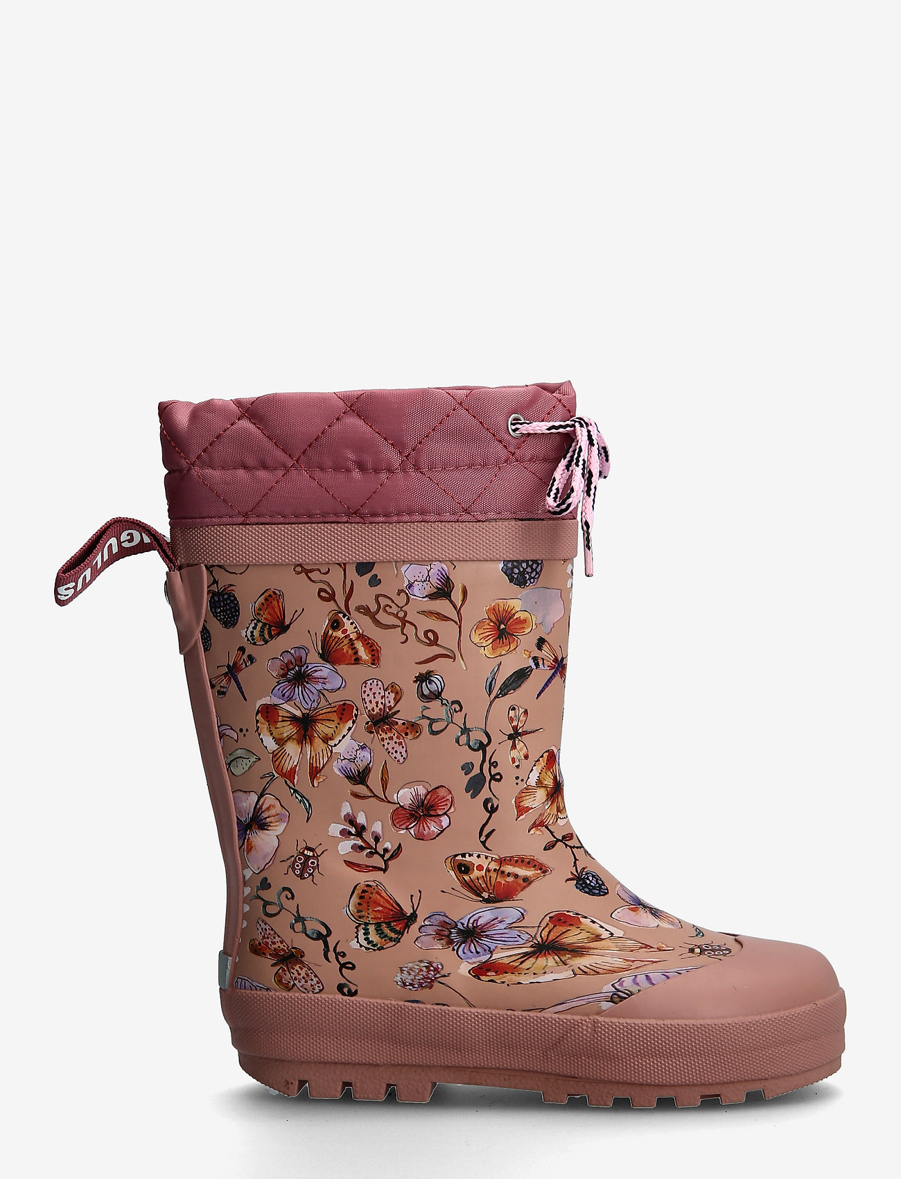 ANGULUS - Rainboots with woollining - lined rubberboots - 0014 butterfly print - 1