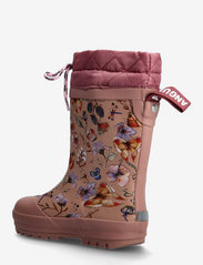 ANGULUS - Rainboots with woollining - lined rubberboots - 0014 butterfly print - 2
