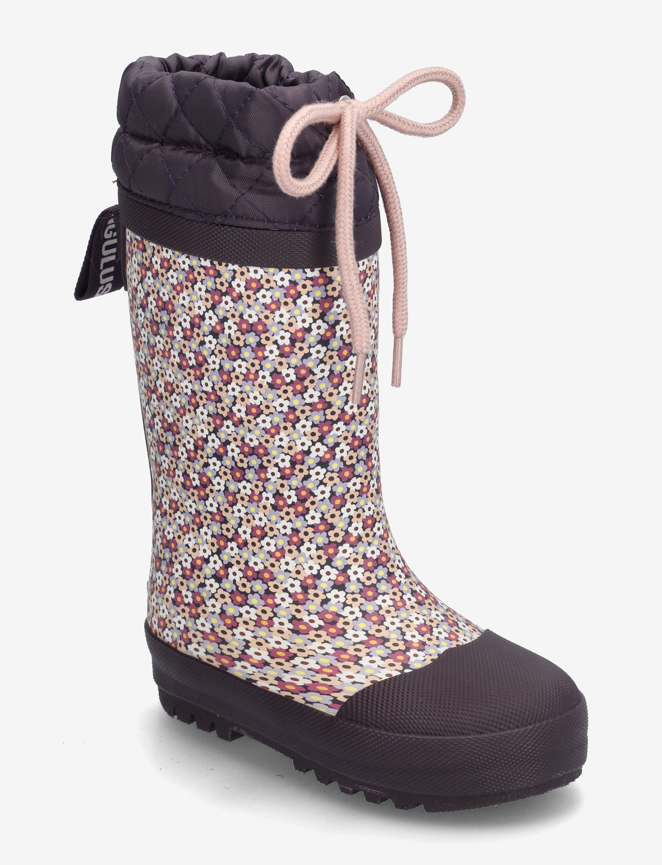 ANGULUS - Rainboots with woollining - fodrade gummistövlar - 0048 flowers/violet - 0