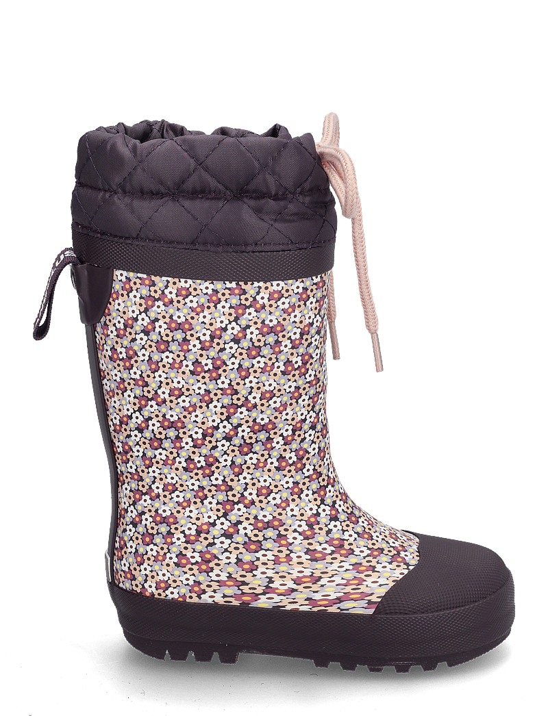 ANGULUS - Rainboots with woollining - fodrade gummistövlar - 0048 flowers/violet - 1