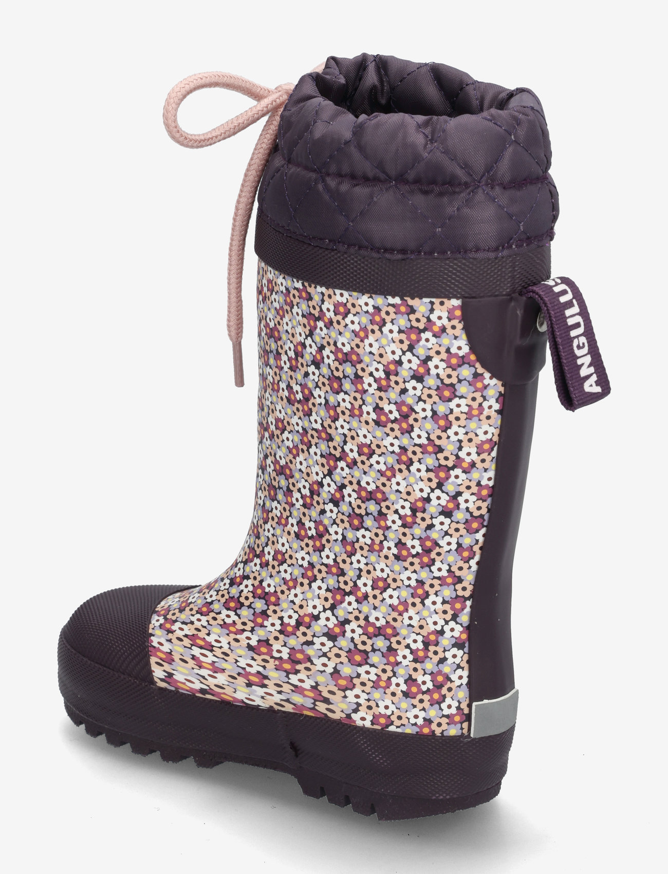 ANGULUS - Rainboots with woollining - fodrade gummistövlar - 0048 flowers/violet - 2
