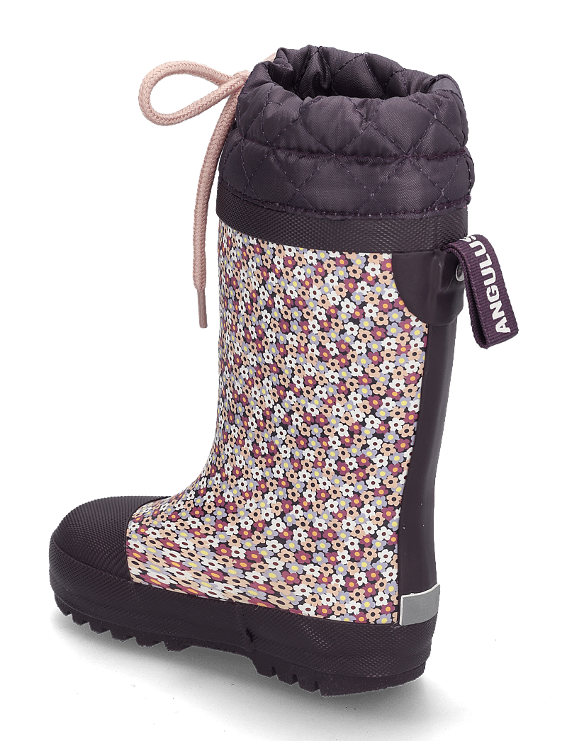 ANGULUS - Rainboots with woollining - fodrade gummistövlar - 0048 flowers/violet - 2