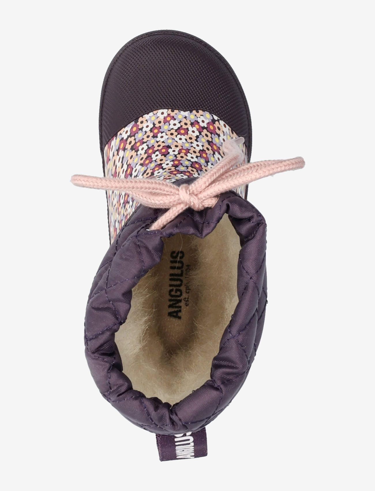 ANGULUS - Rainboots with woollining - fodrade gummistövlar - 0048 flowers/violet - 3