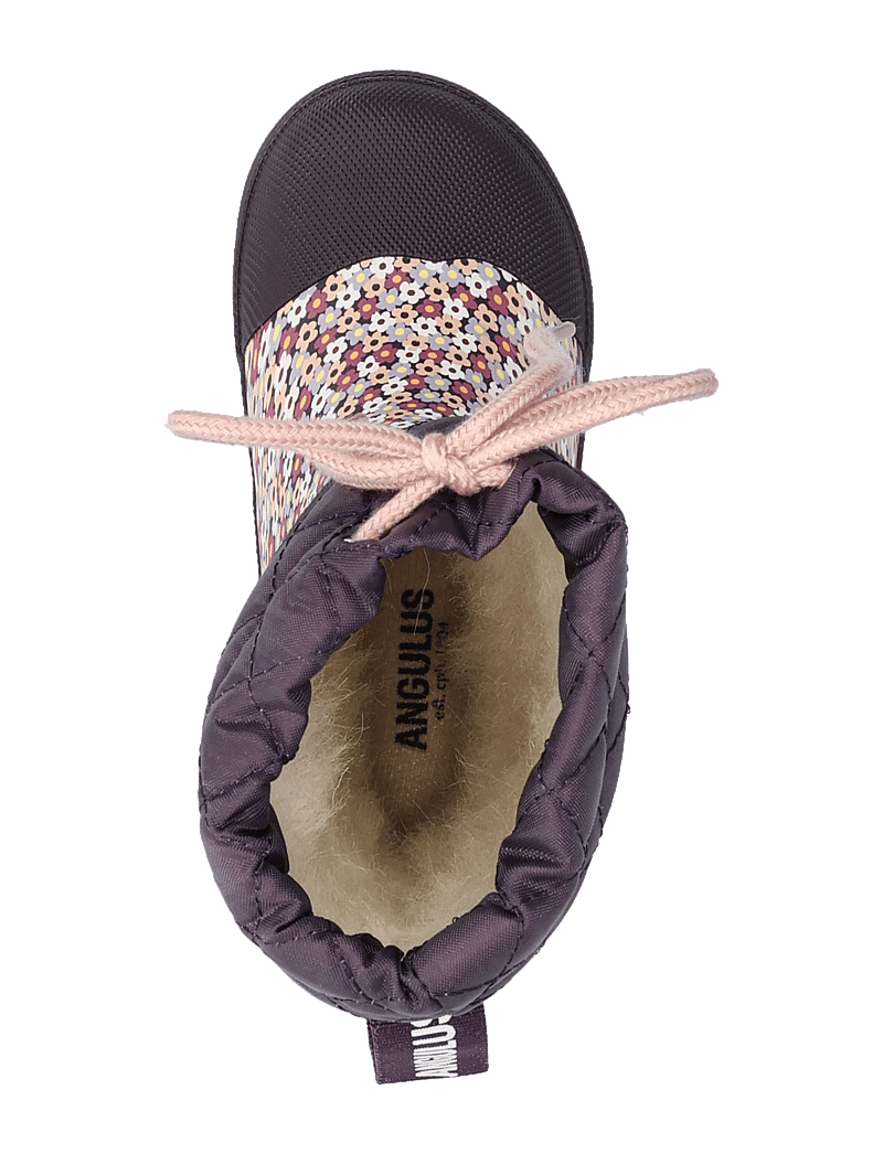 ANGULUS - Rainboots with woollining - fodrade gummistövlar - 0048 flowers/violet - 3