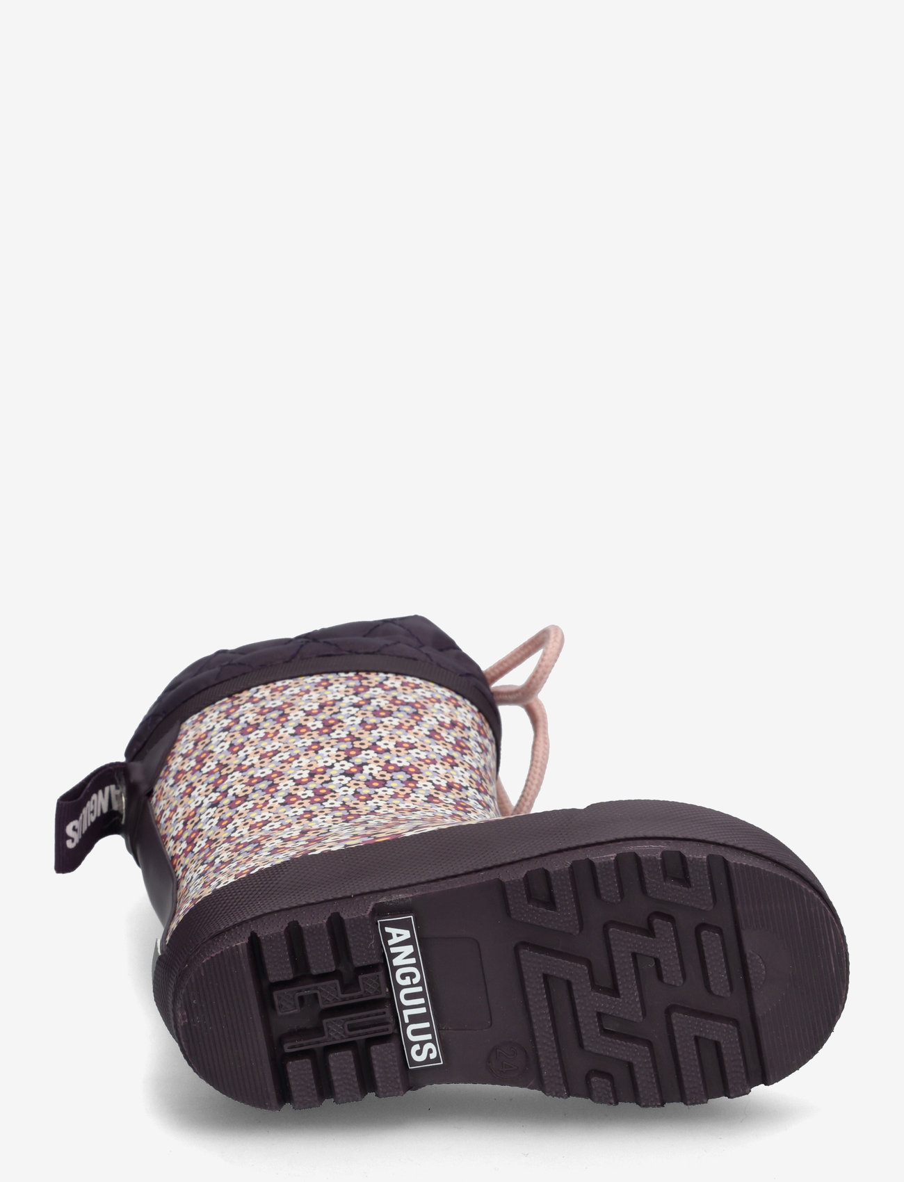 ANGULUS - Rainboots with woollining - fodrade gummistövlar - 0048 flowers/violet - 4
