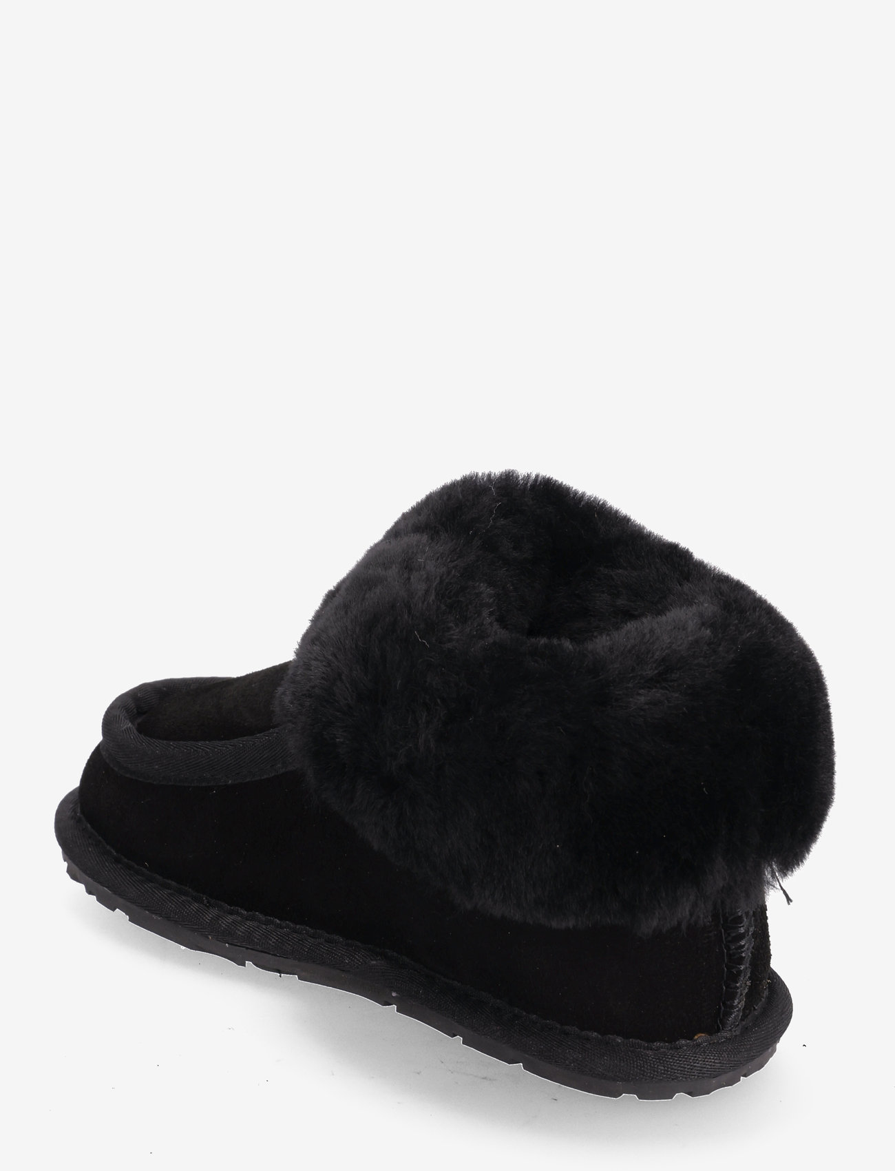 ANGULUS - Indoor - tofflor - 0039 black lambswool - 2