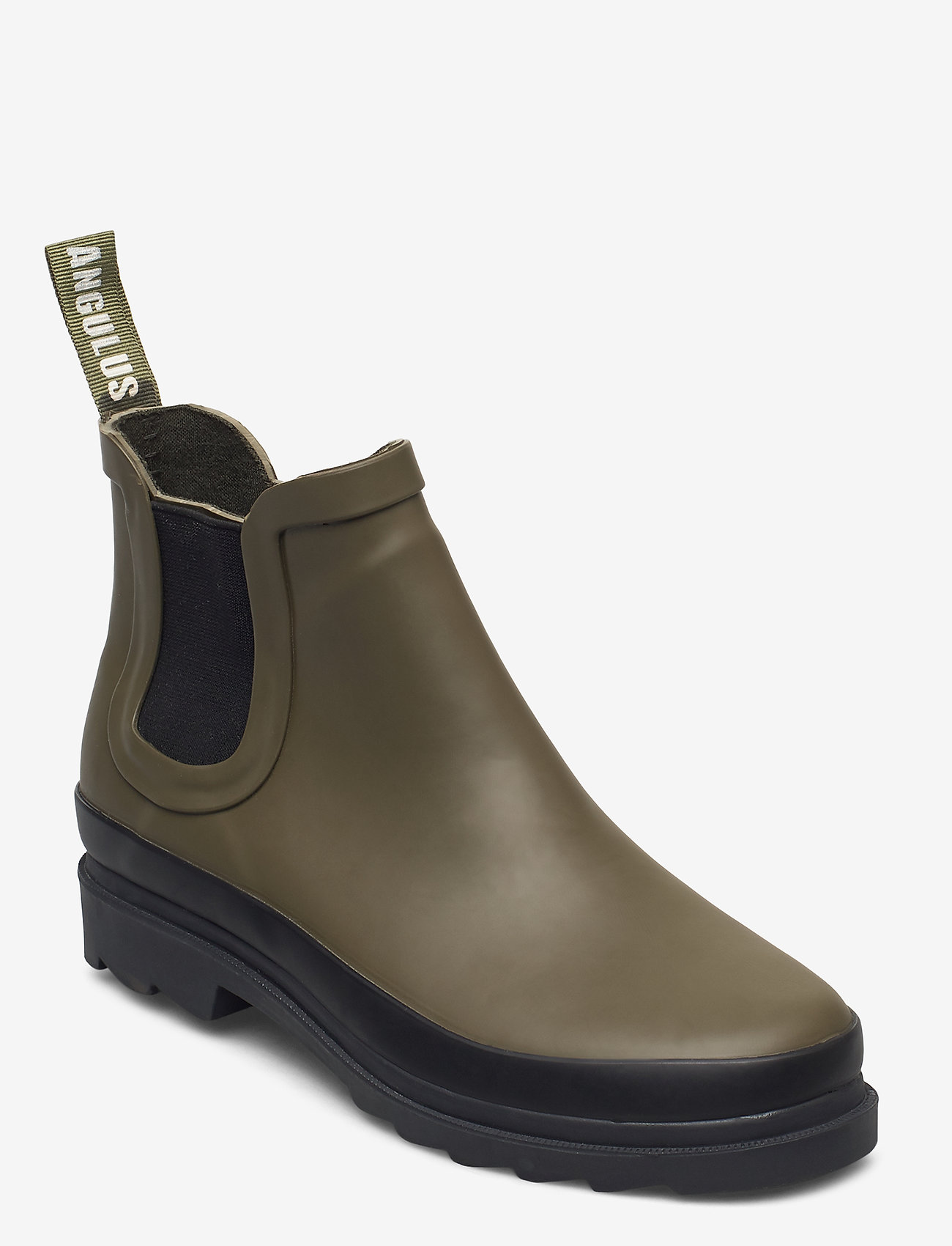 ANGULUS - Rain boots - low with elastic - naisten - 0002 olive - 0