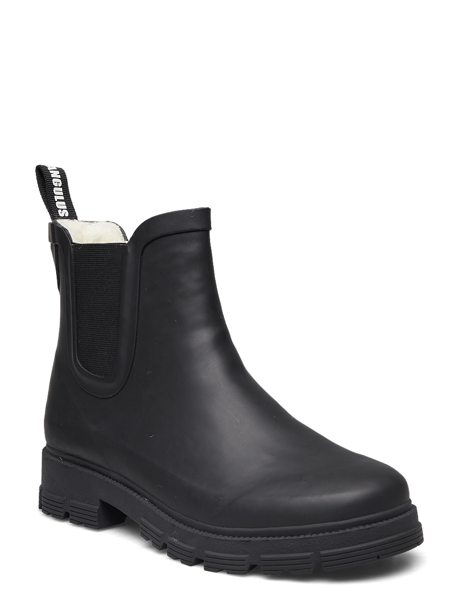 ANGULUS - Rain boots - low with elastic - fashion trends - 0001 black - 0
