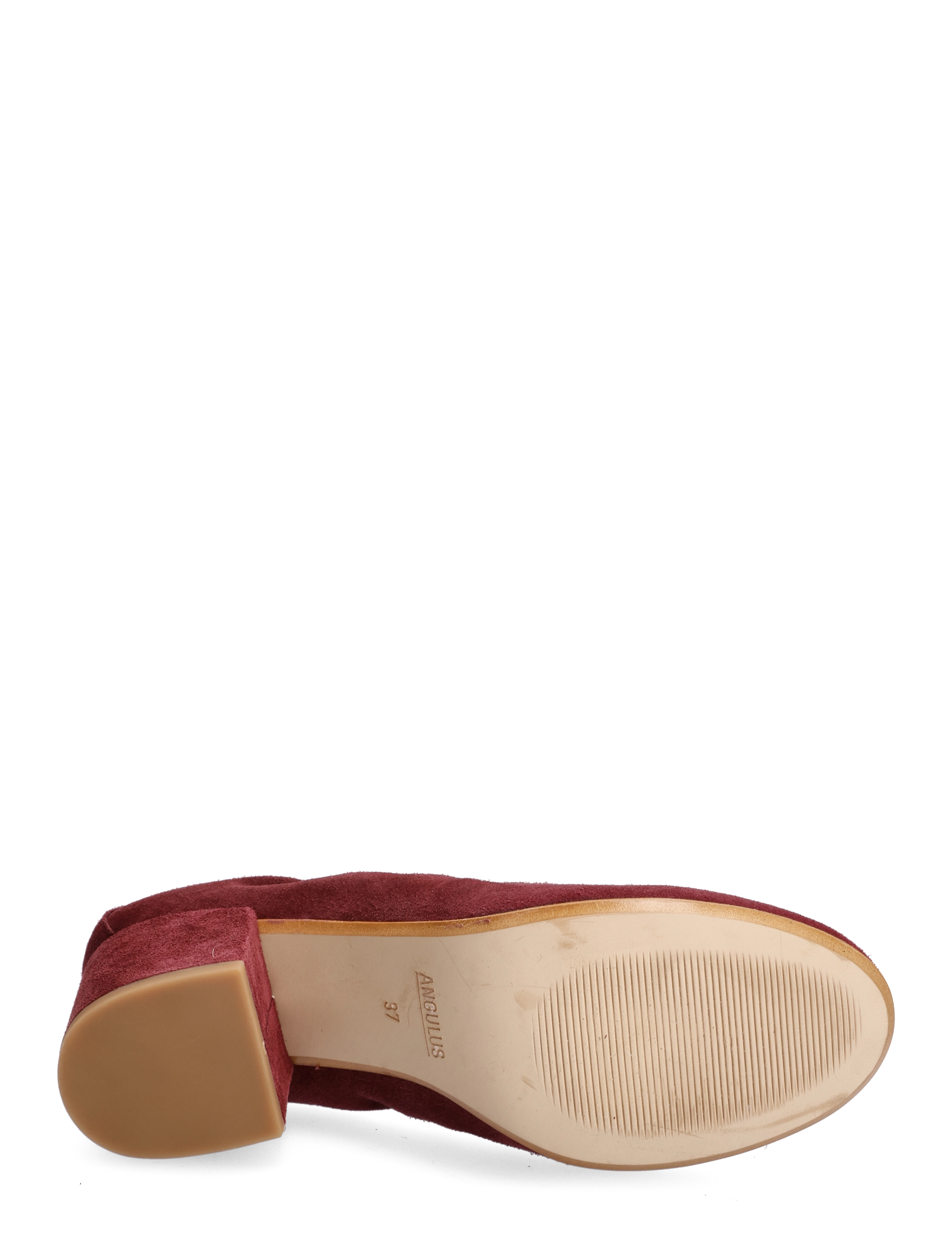 ANGULUS - Sandals - Block heels - 1152 bordeaux - 4