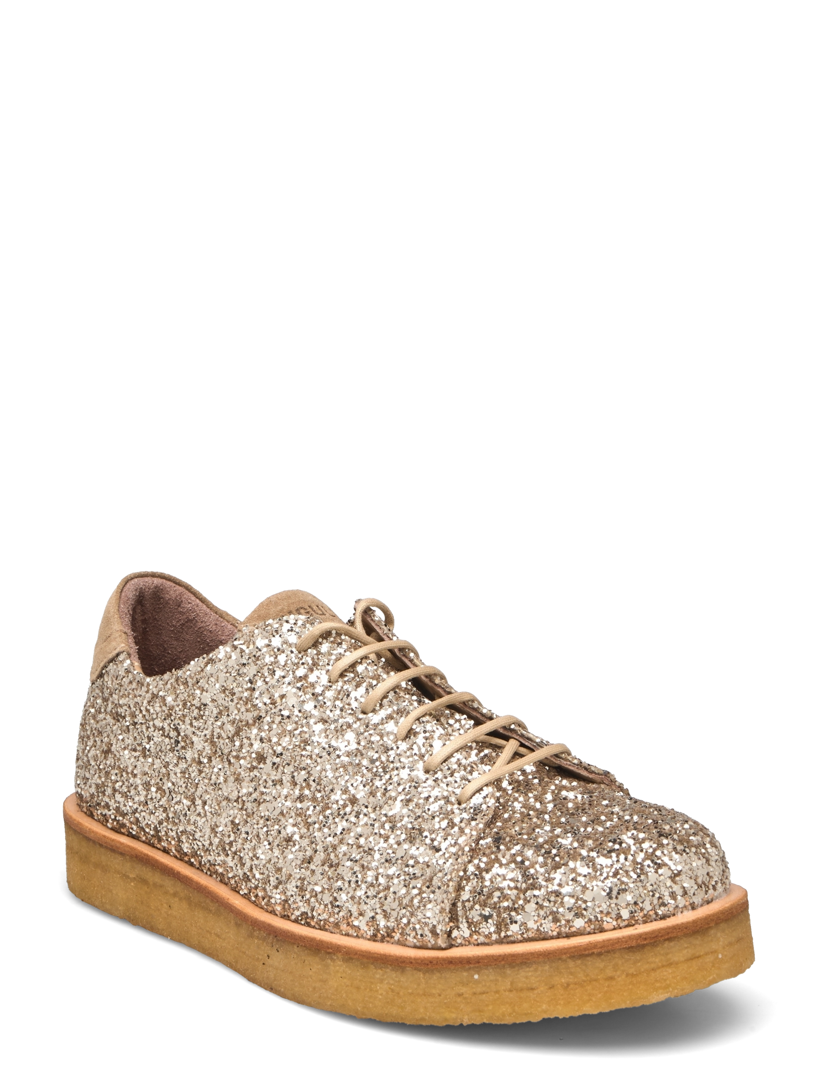ANGULUS Schuhe Flat With Lace, 35-23.1 cm, Flats, Gold - Laced Schuhe, Frauen