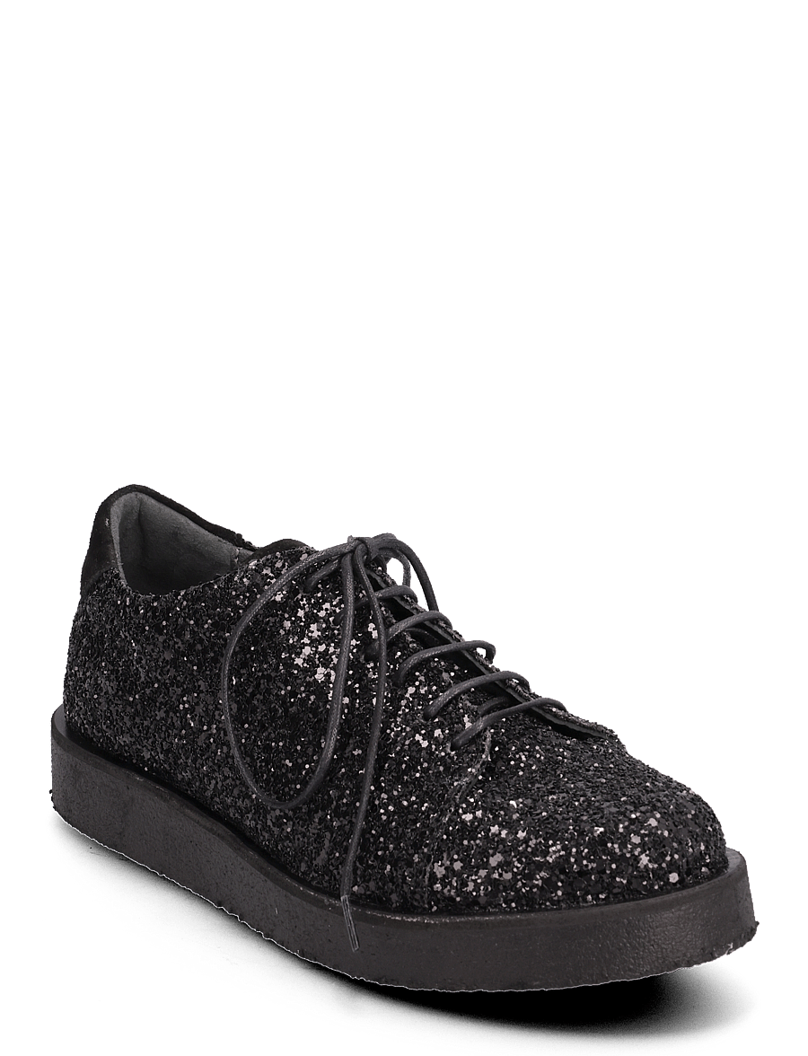 ANGULUS - Shoes - flat - with lace - modetrends - 2486/1163 black glitter/black - 0