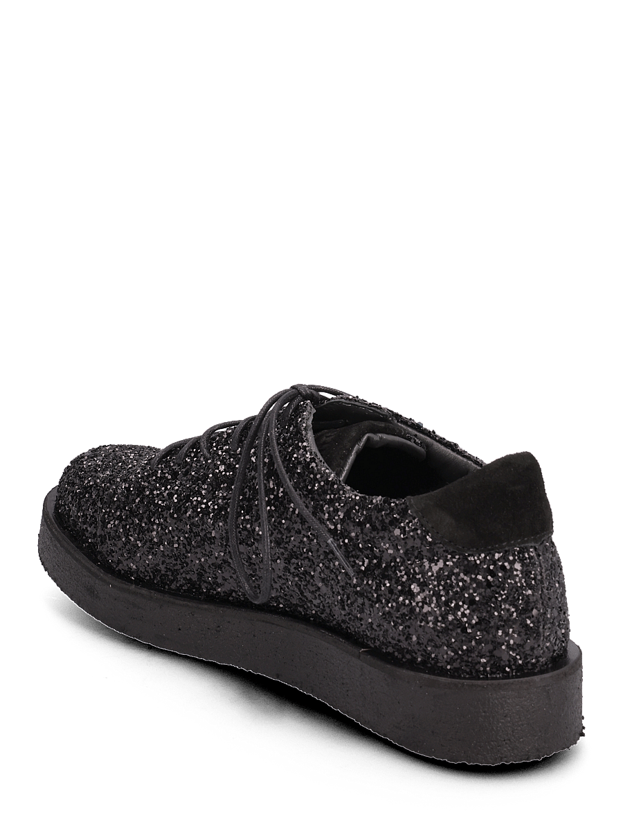 ANGULUS - Shoes - flat - with lace - modetrender - 2486/1163 black glitter/black - 2