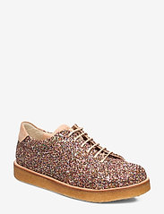 Shoes - flat - with lace - 2488/1149 MULTI GLITTER/SAND