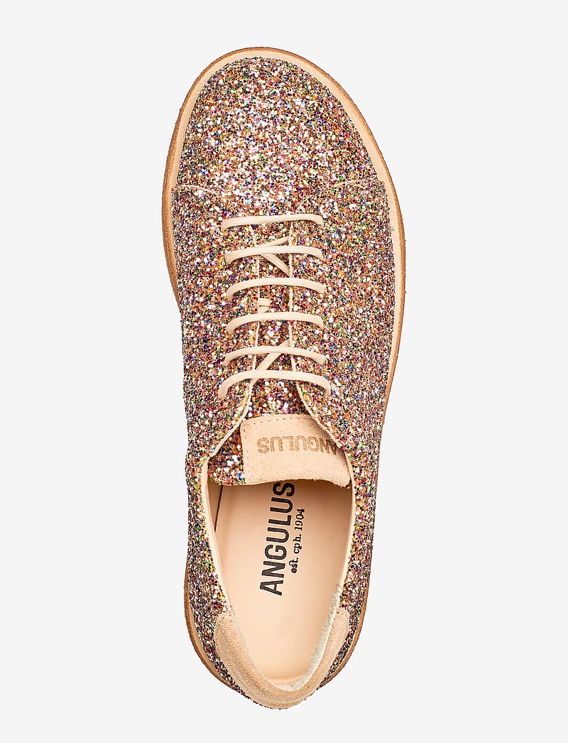 ANGULUS - Shoes - flat - with lace - modes tendences - 2488/1149 multi glitter/sand - 4