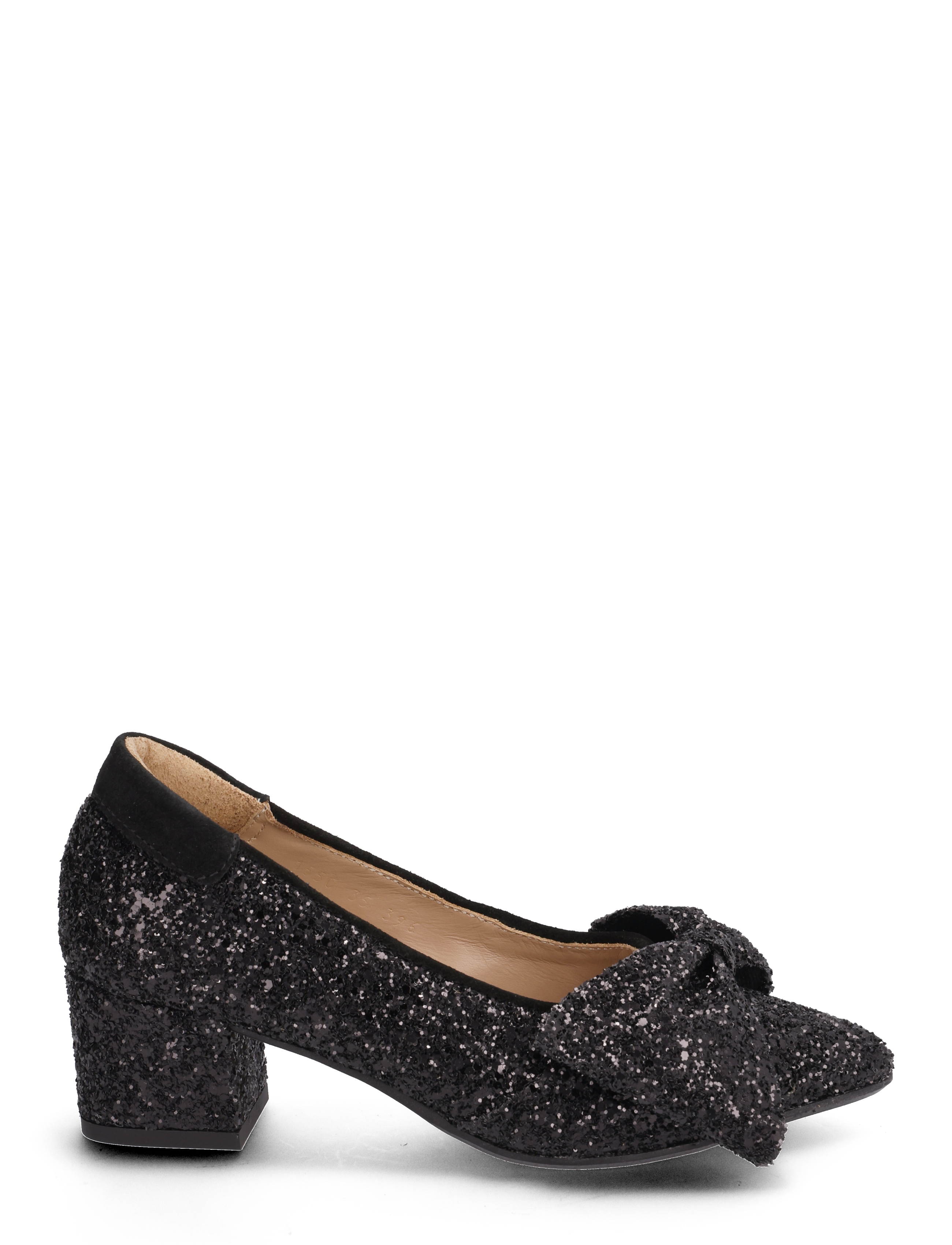 ANGULUS - Pump - kontsaga kingad - 2486/1163 black glitter/black - 2