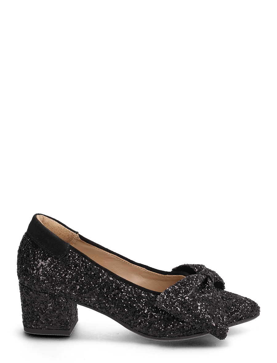 ANGULUS - Pump - kontsaga kingad - 2486/1163 black glitter/black - 2
