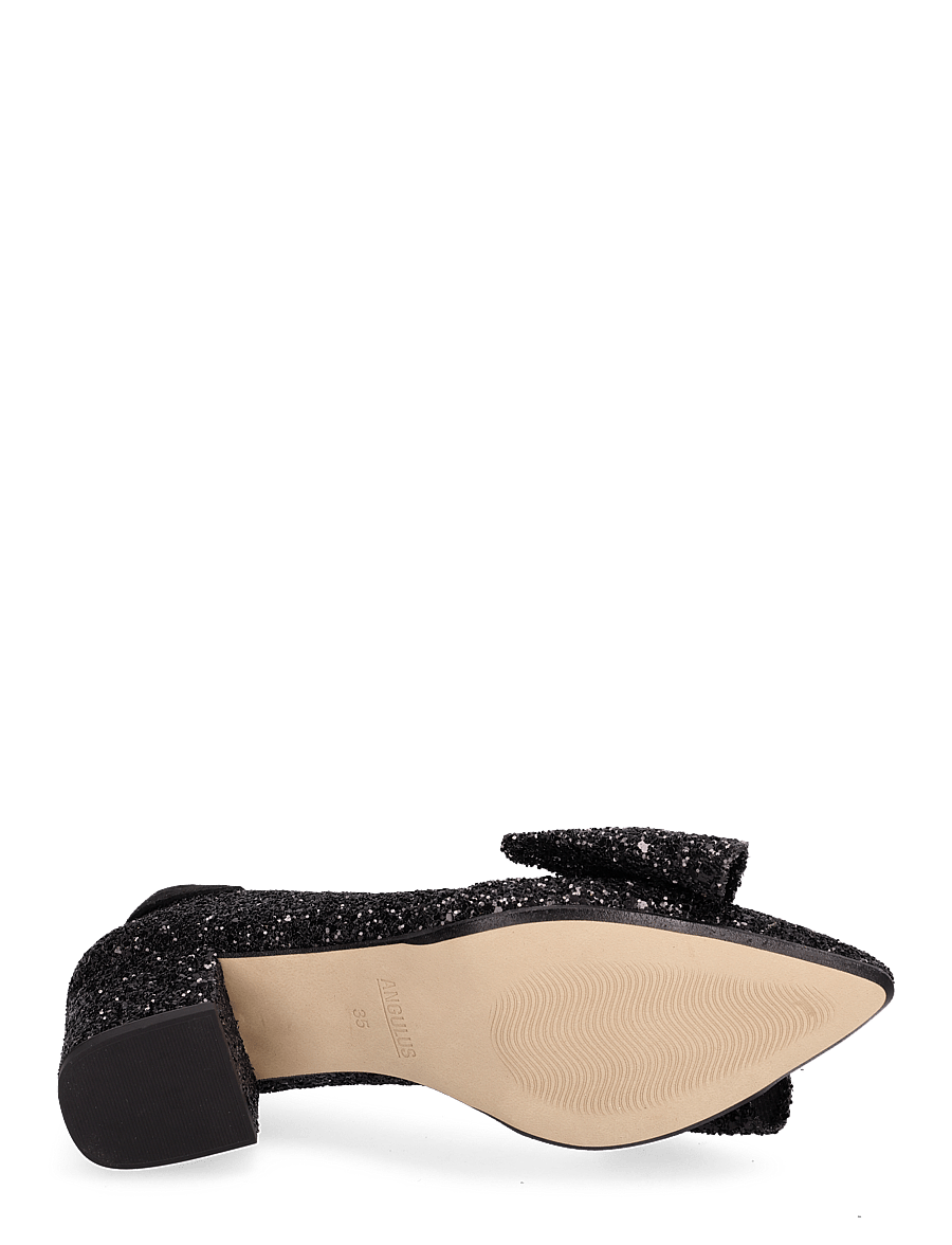 ANGULUS - Pump - kontsaga kingad - 2486/1163 black glitter/black - 5