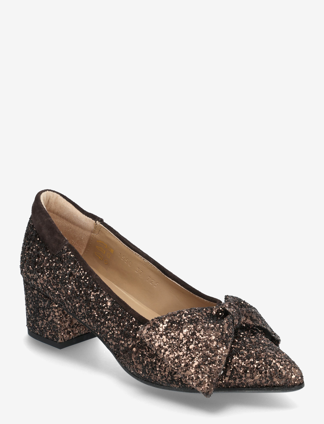 ANGULUS - Pump - pumps - 2487/2193 brown glitter/dark b - 0