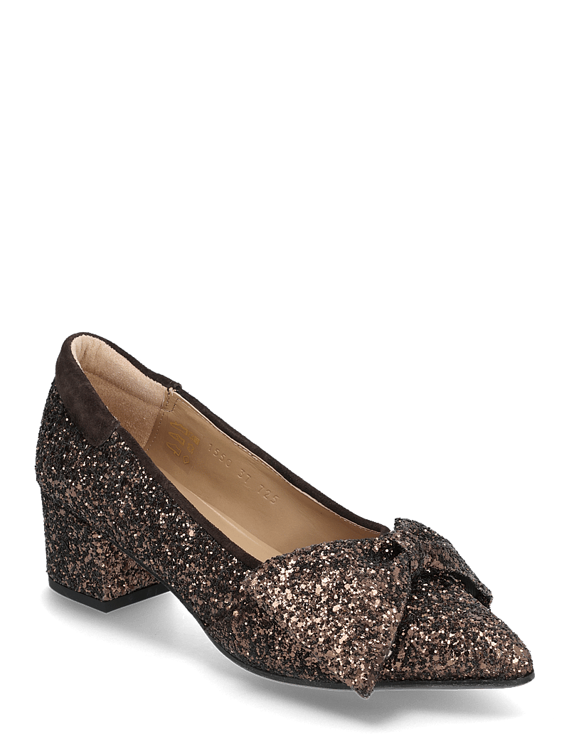 ANGULUS - Pump - pumps - 2487/2193 brown glitter/dark b - 1