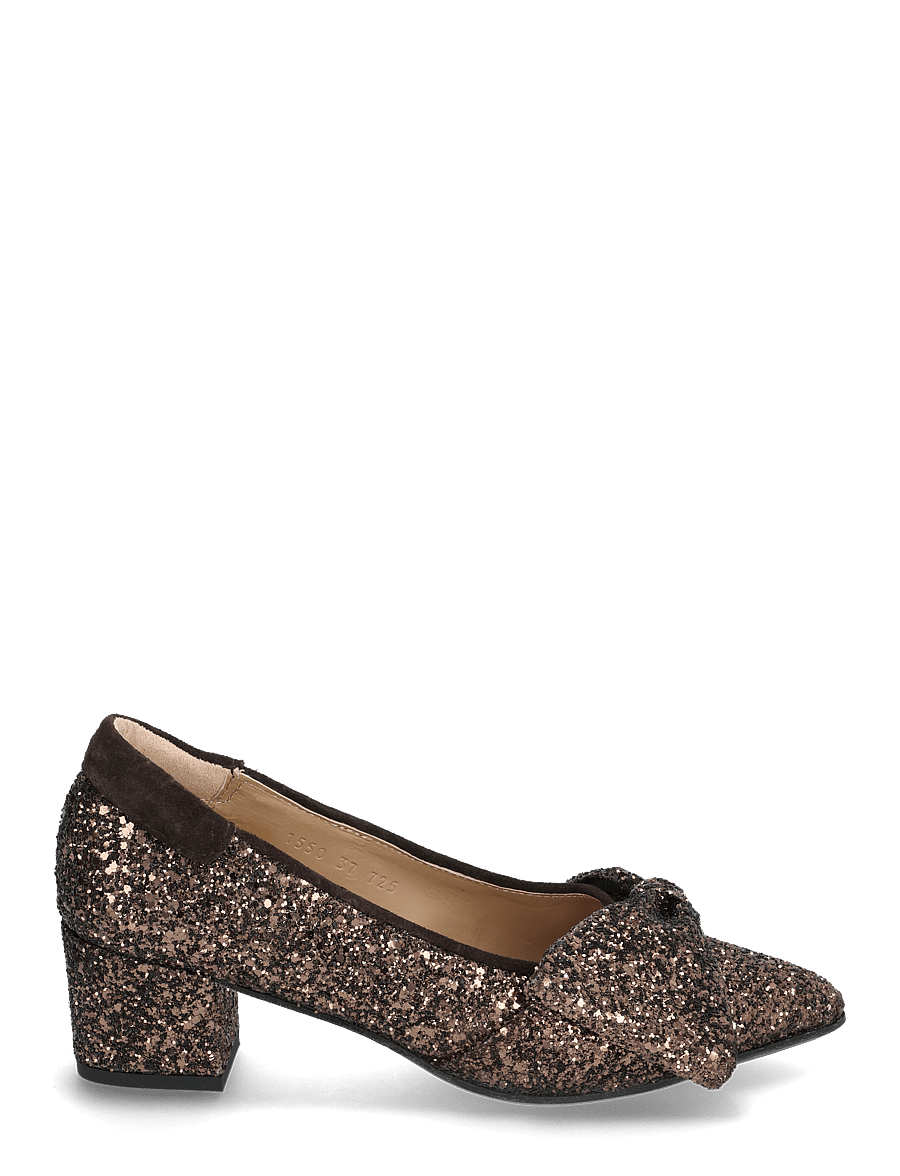 ANGULUS - Pump - pumps - 2487/2193 brown glitter/dark b - 2