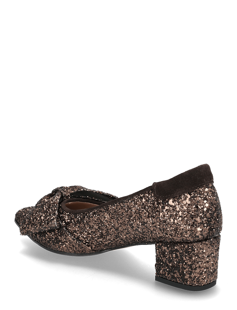 ANGULUS - Pump - pumps - 2487/2193 brown glitter/dark b - 3