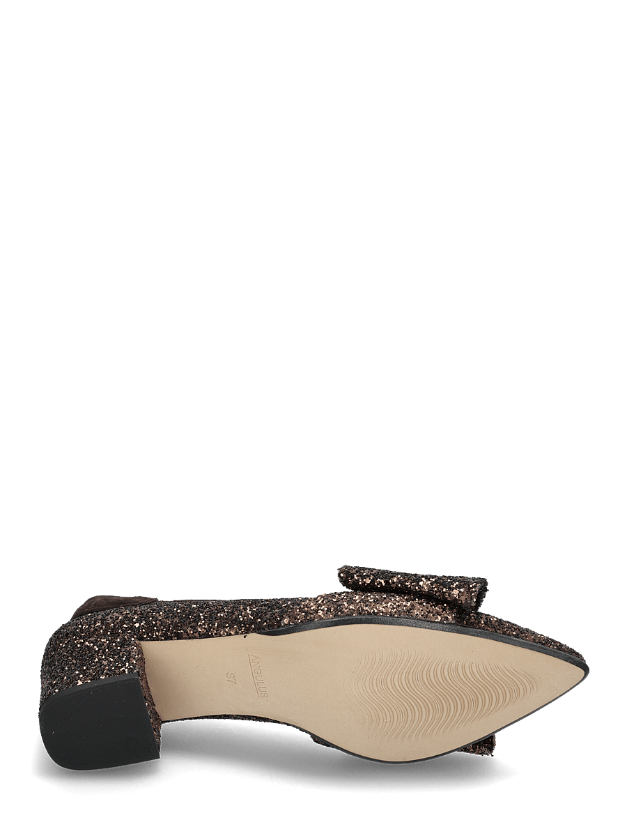 ANGULUS - Pump - pumps - 2487/2193 brown glitter/dark b - 5