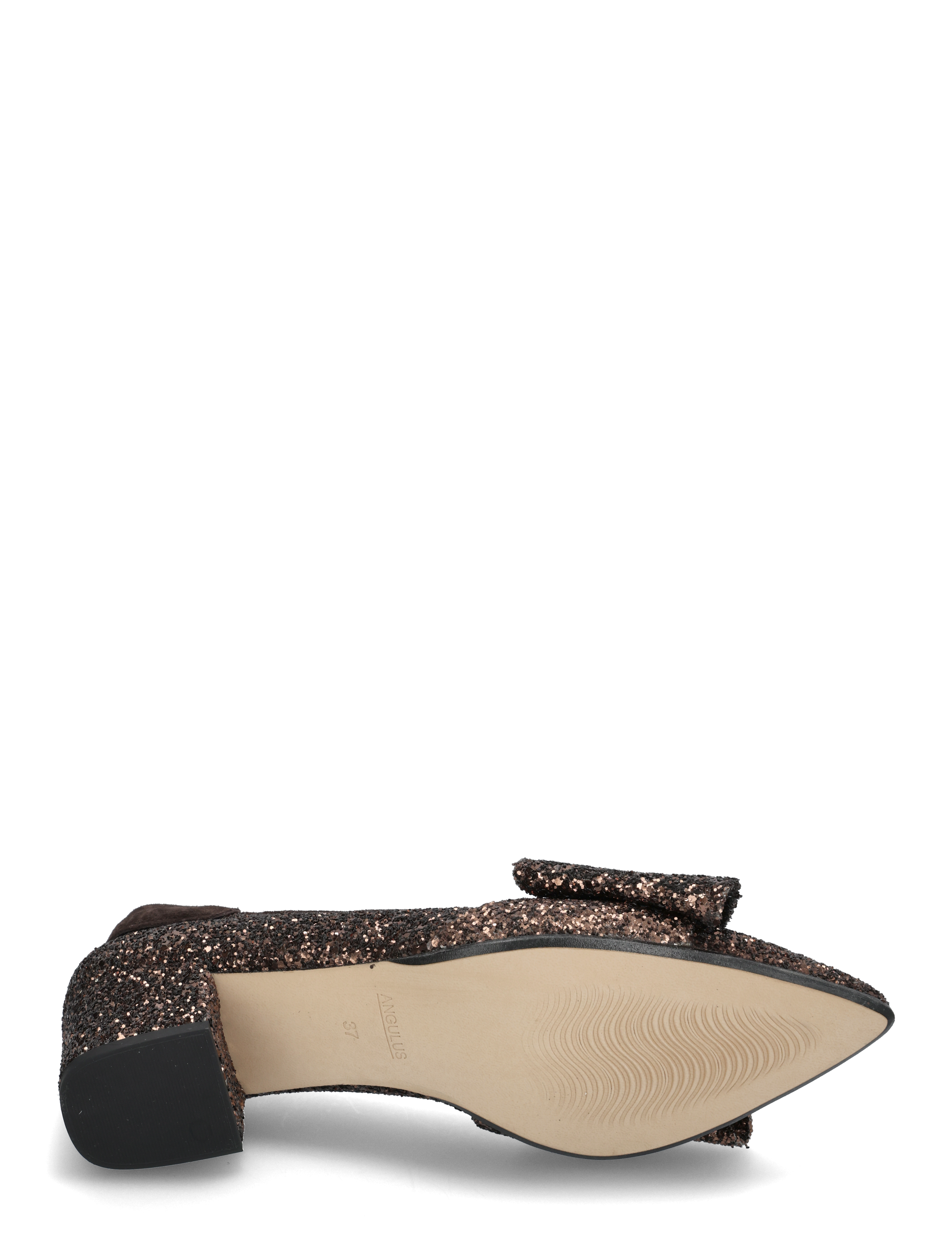 ANGULUS - Pump - pumps - 2487/2193 brown glitter/dark b - 5