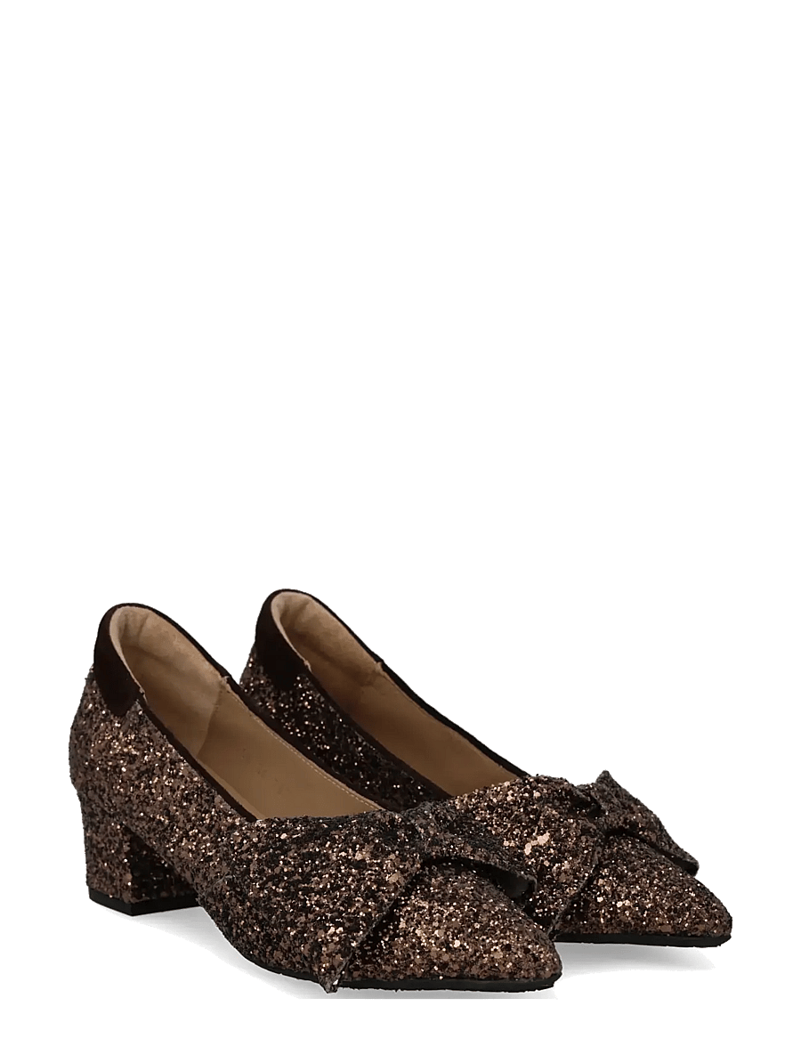 ANGULUS - Pump - pumps - 2487/2193 brown glitter/dark b - 0