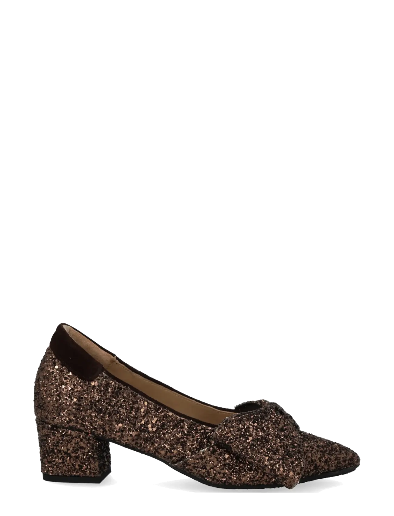 ANGULUS - Pump - 2487/2193 brown glitter/dark b - 1