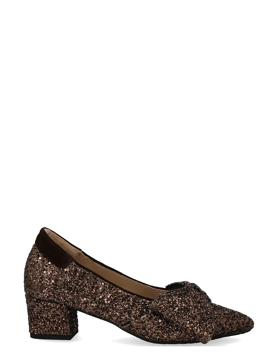 ANGULUS - Pump - pumps - 2487/2193 brown glitter/dark b - 1
