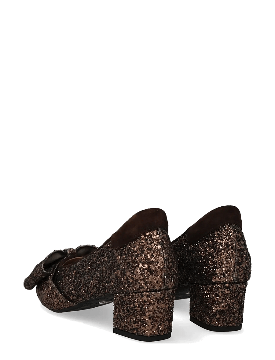 ANGULUS - Pump - pumps - 2487/2193 brown glitter/dark b - 2