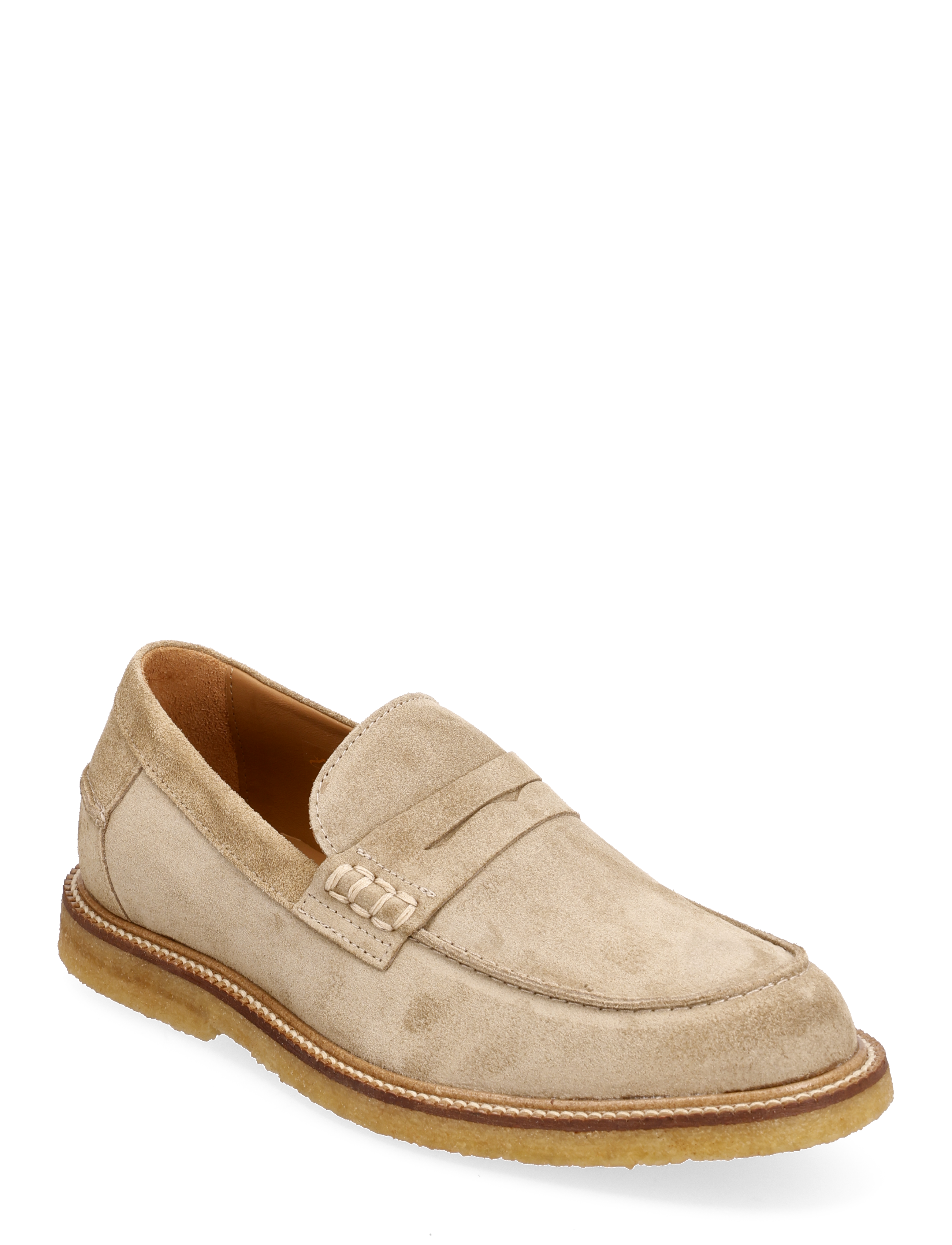 ANGULUS Loafer, Kvinder, Ruskind Penny Loafer, Beige, Str: 38.5