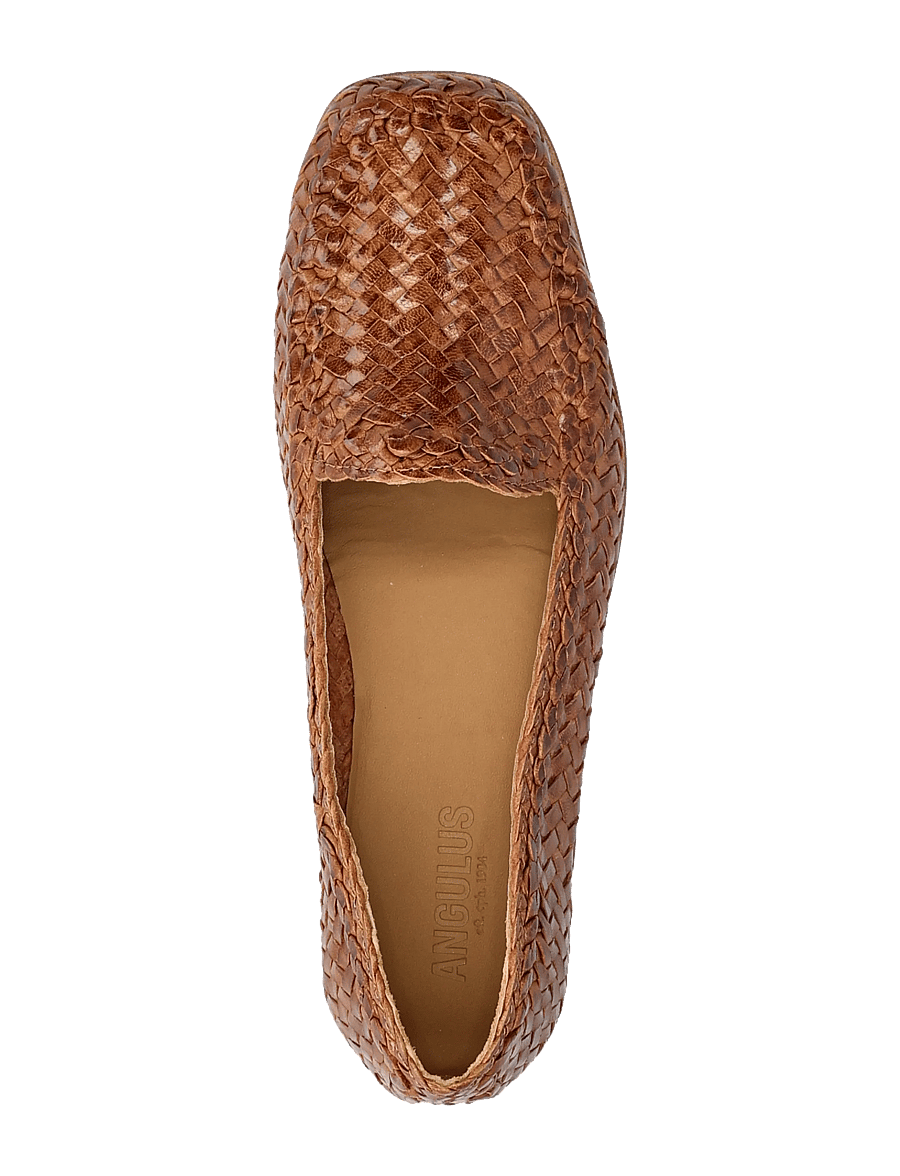 ANGULUS - Loafer - mode trends - 3614 tan braid - 3