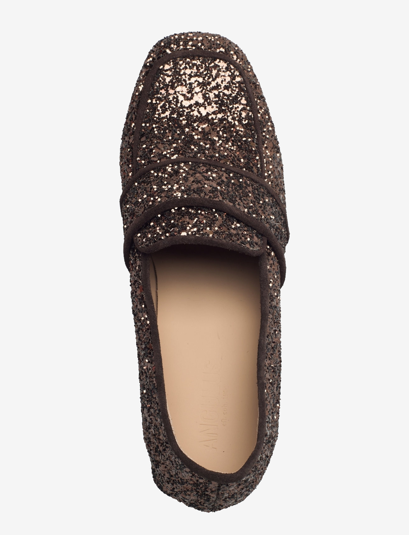 ANGULUS - Loafer - loafers med hæl - 2487/2193 brown glitter/dark b - 3