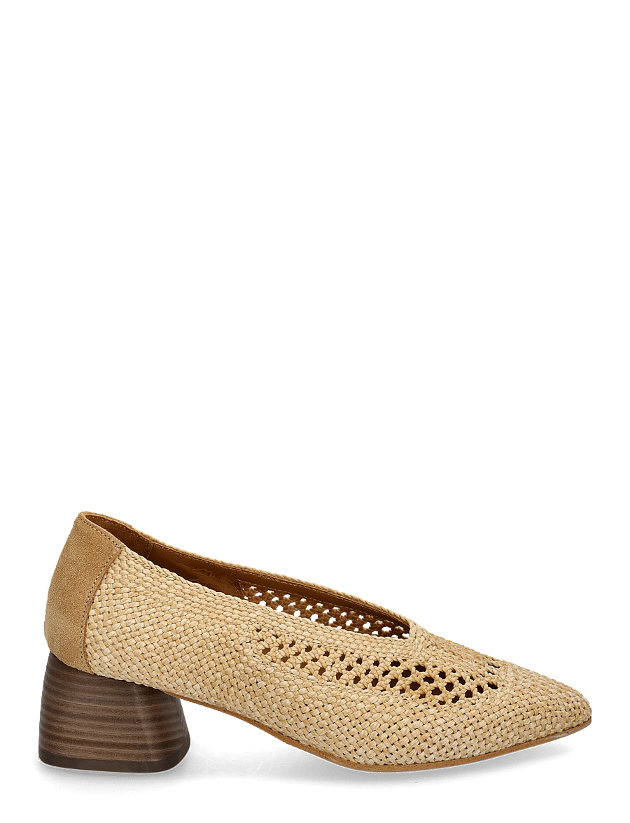 ANGULUS - Pump - pumps - 3611/2740 corn raffia/camel - 1